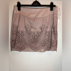 Liberty Garden Faux Suede Cutout Mini Skirt NWT